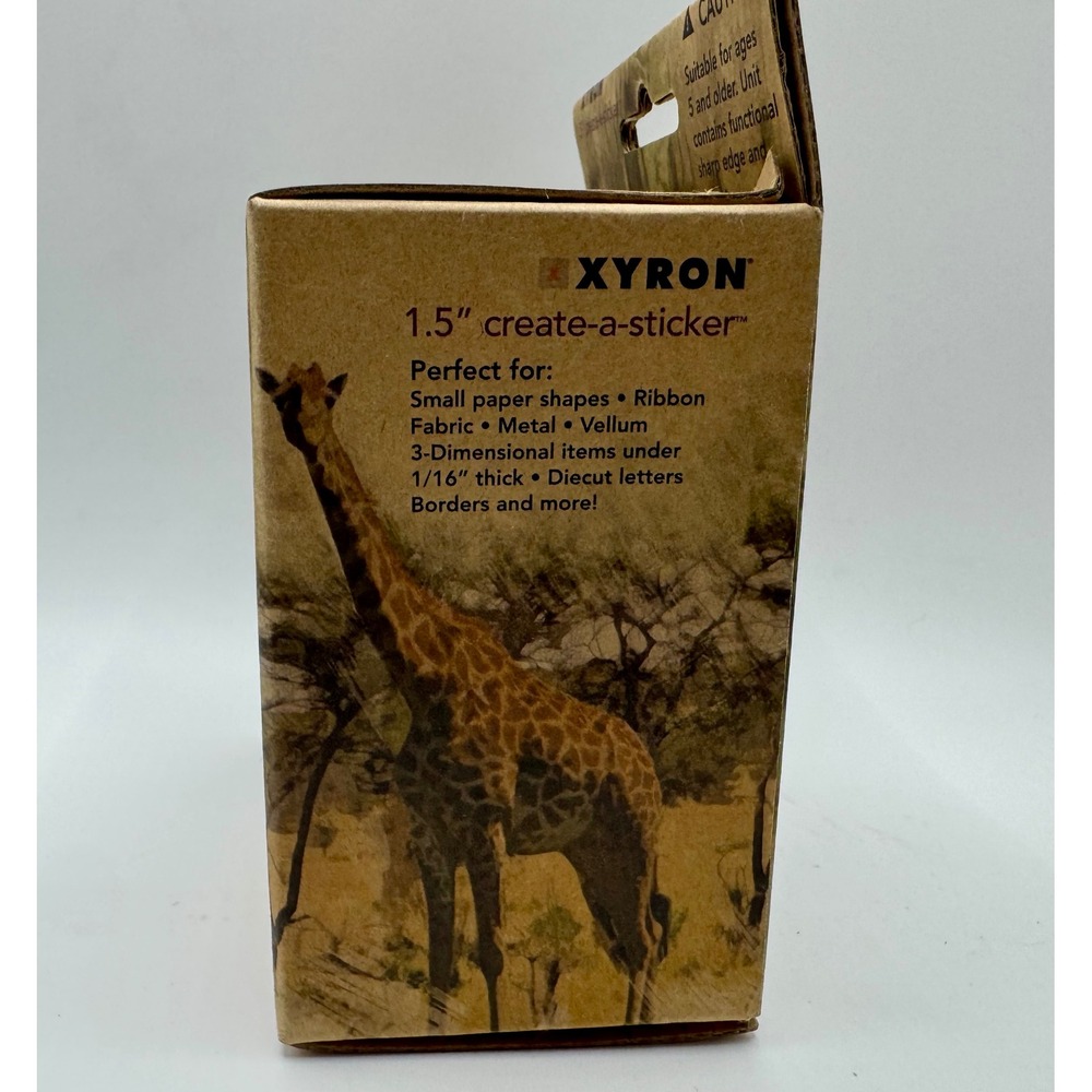 Xyron Create-a-Sticker 1.5 Inch Machine Zebra Print Permanent Adhesive New - Picture 2 of 7